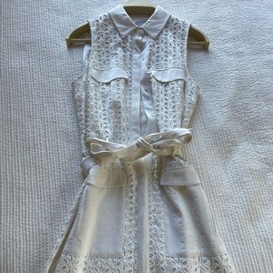 CeCe White Preppy Dress